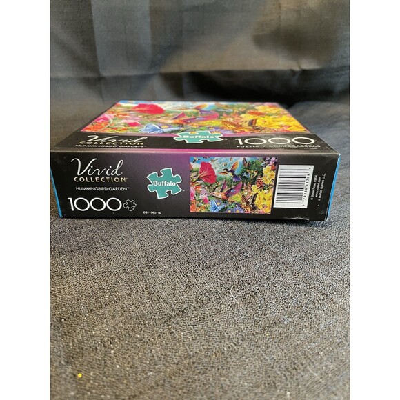 Buffalo Games Vivid Collection Jigsaw Puzzle Hummingbird Garden 1000 Pieces New - Picture 6 of 6
